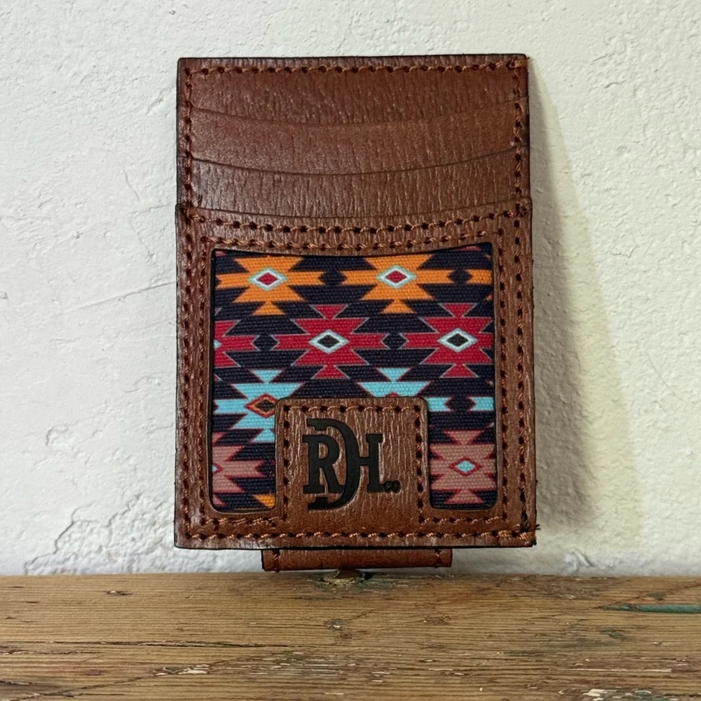Red Dirt Hat Company Brown and Multicolor Card Holder